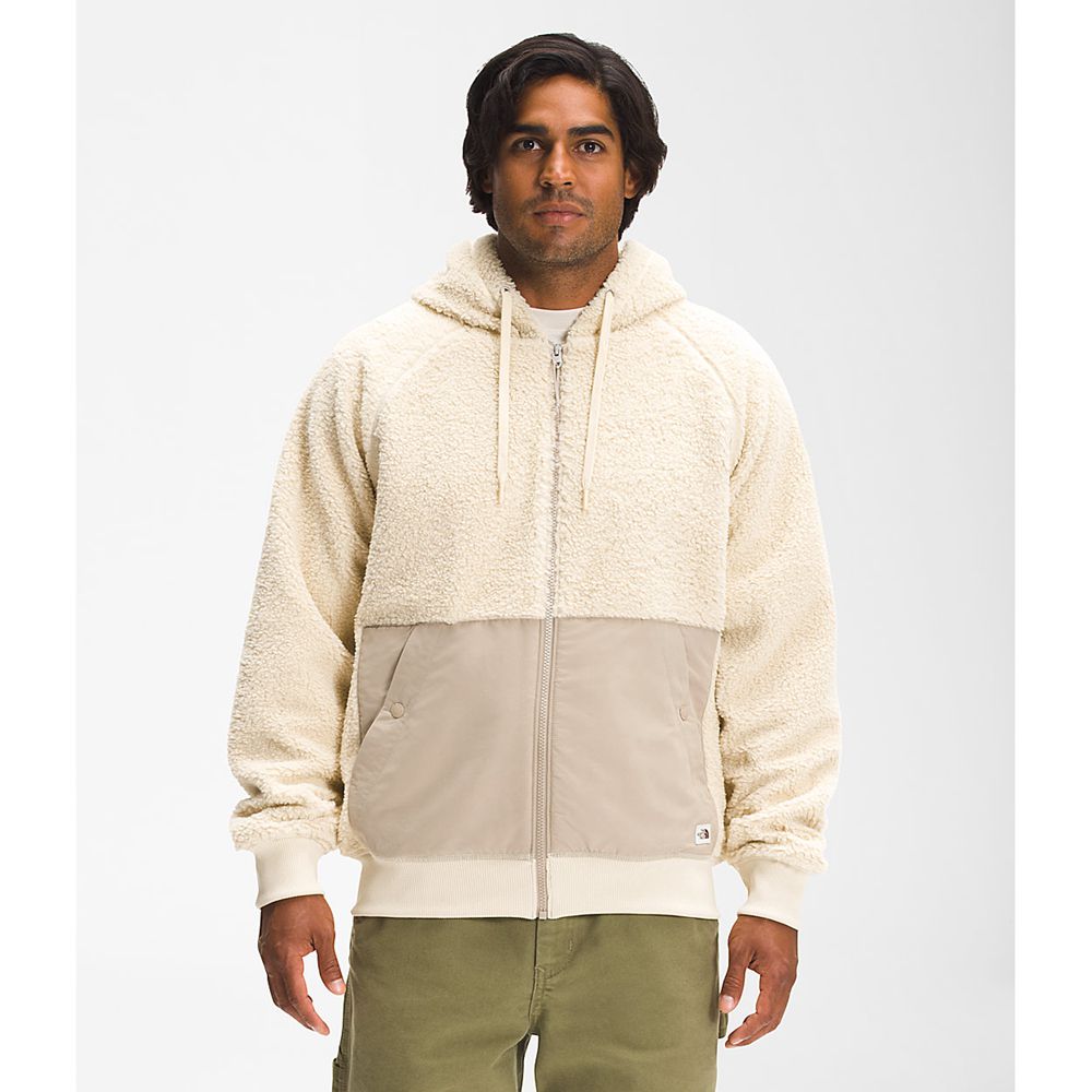 The North Face Fleece Jacket Mens Australia - The North Face Ridge Full Zip Beige / Sand (DOE-175280